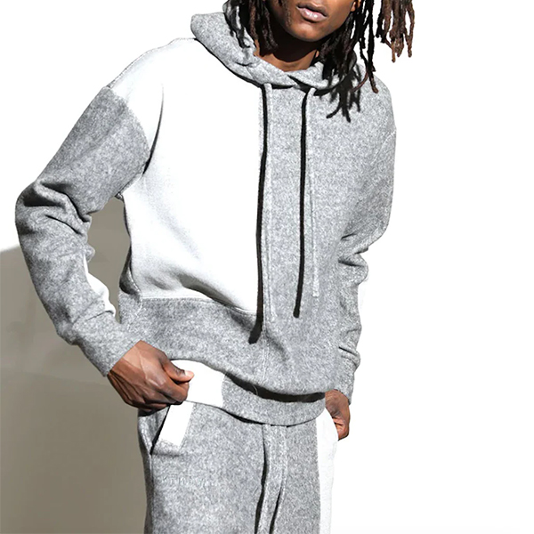 hongfeng’s patchwork hoodie is the perfect sport suit for staying stylish during your workouts.